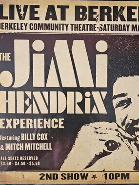 jimi hendrix live at berkeley sealed 2012 180 gram 2 lp set & booklet - hey joe